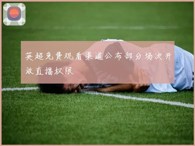 英超免费观看渠道公布部分场次开放直播权限